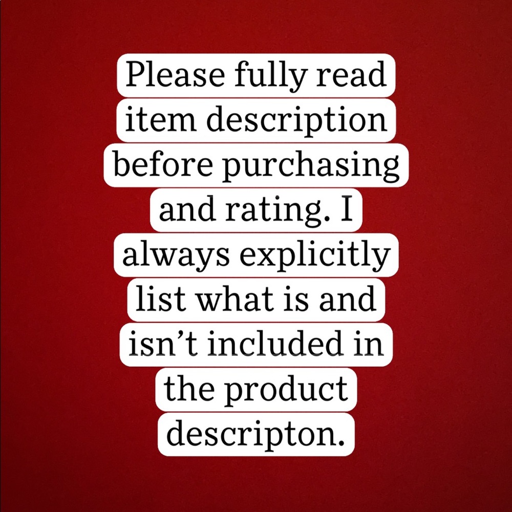 BEFORE YOU PURCHASE...